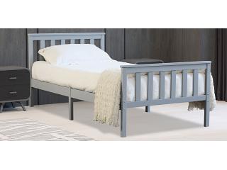 3ft Single Marnel Grey Wood Finish Bed Frame